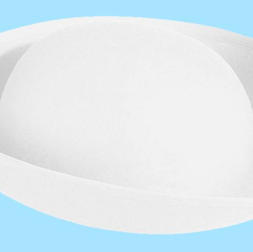 Dreispitz Rohling weiß 58-28085