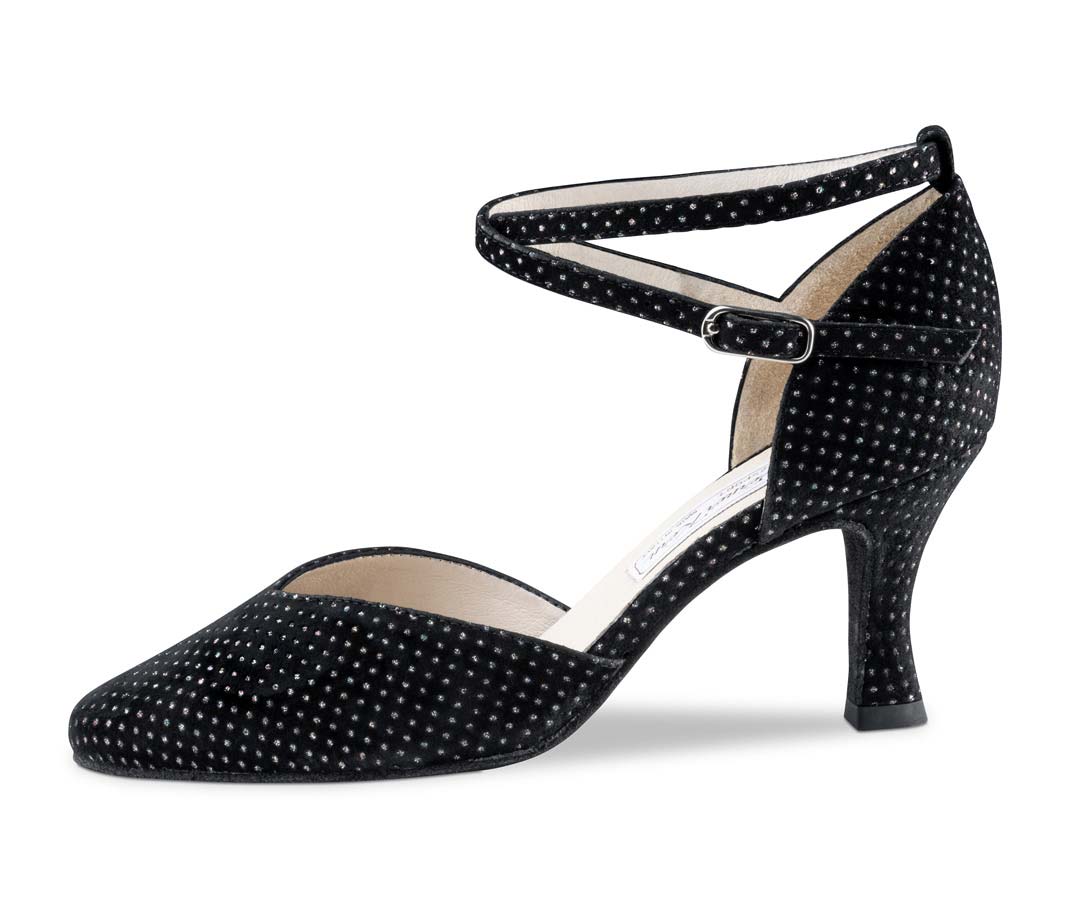 Damen Tanzschuh Werner Kern, 031-Betty6,5, brokat15