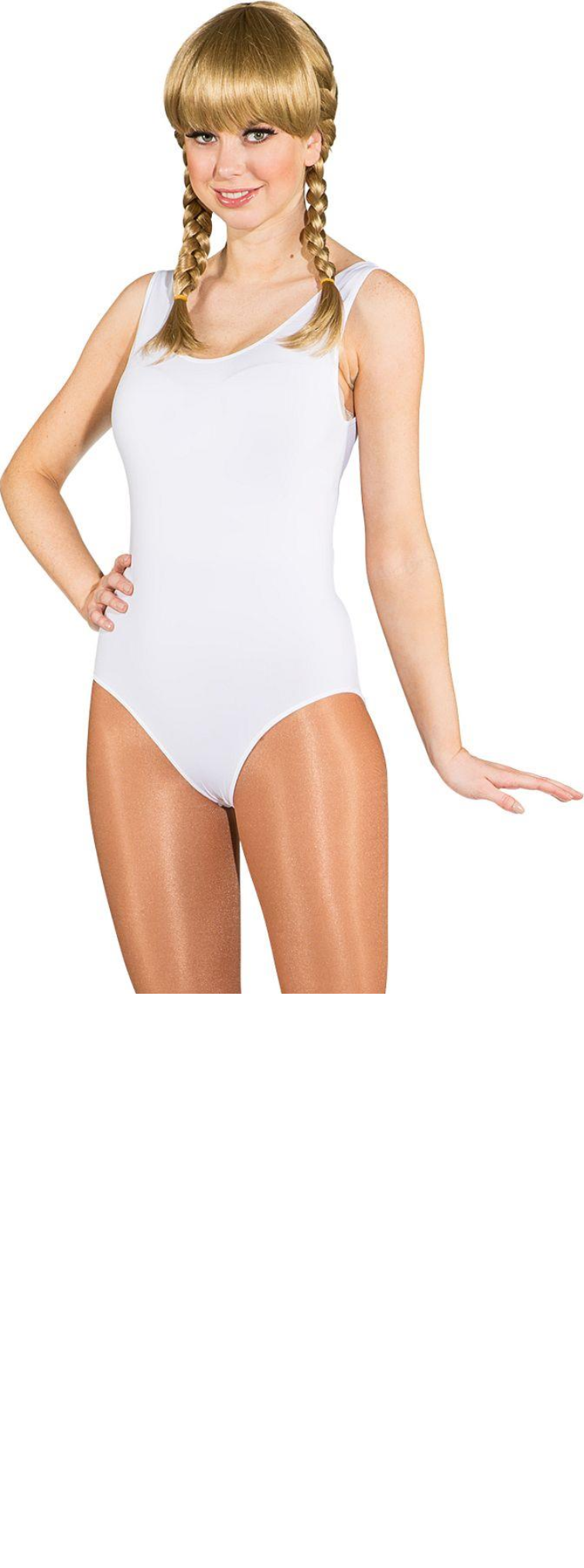Ärmelloser Body, weiß, schwarz, Gr. S/M, L/XL, 058-40076.00