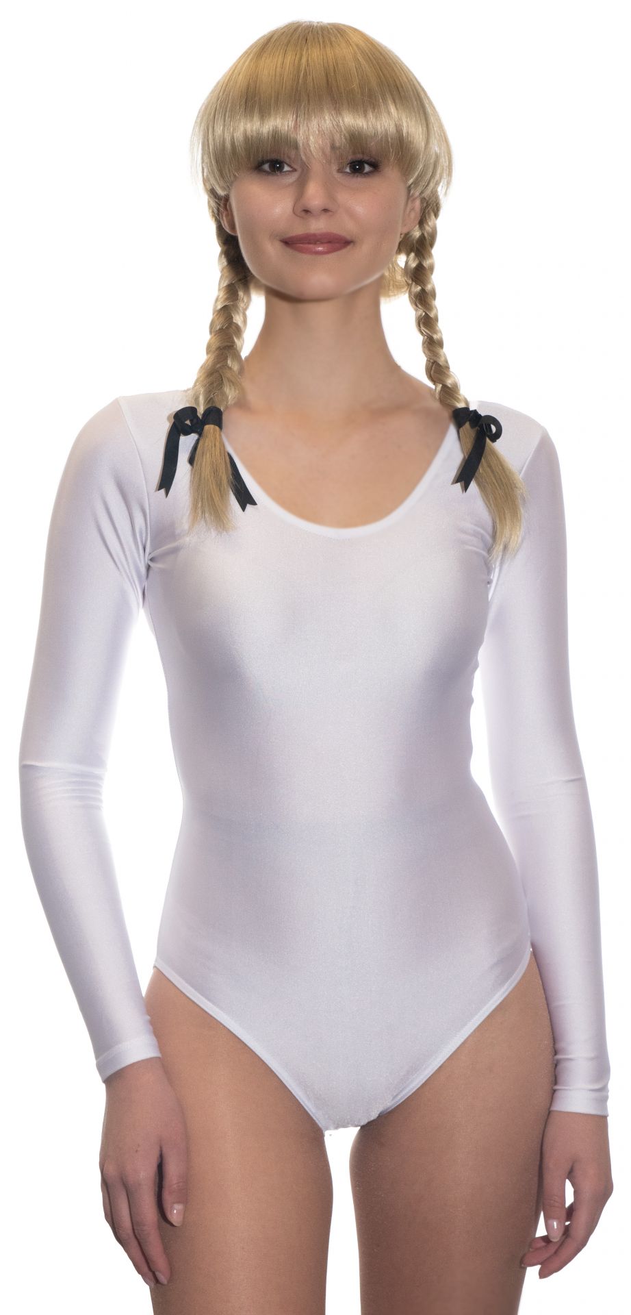 Gardetanzbody langarm, weiß, XS-XXL 058-40192.00
